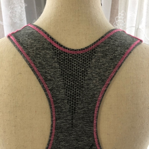 Champion sports bra grey with pink  stitching M - Picture 3 of 8
